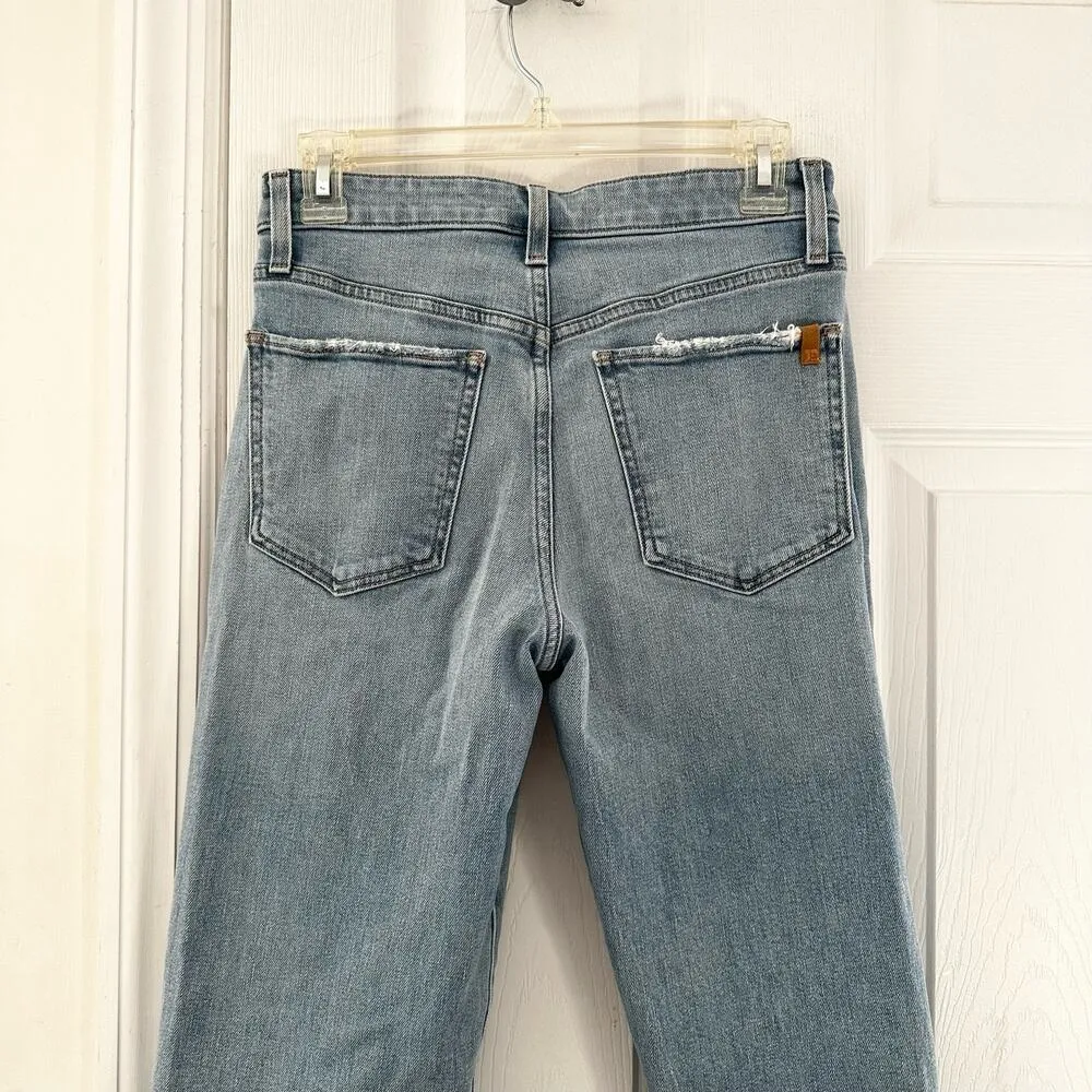 Joe's Jeans Light Wash Distressed The Niki Mid Rise Boyfriend Raw Hem Denim 26 - Image 10