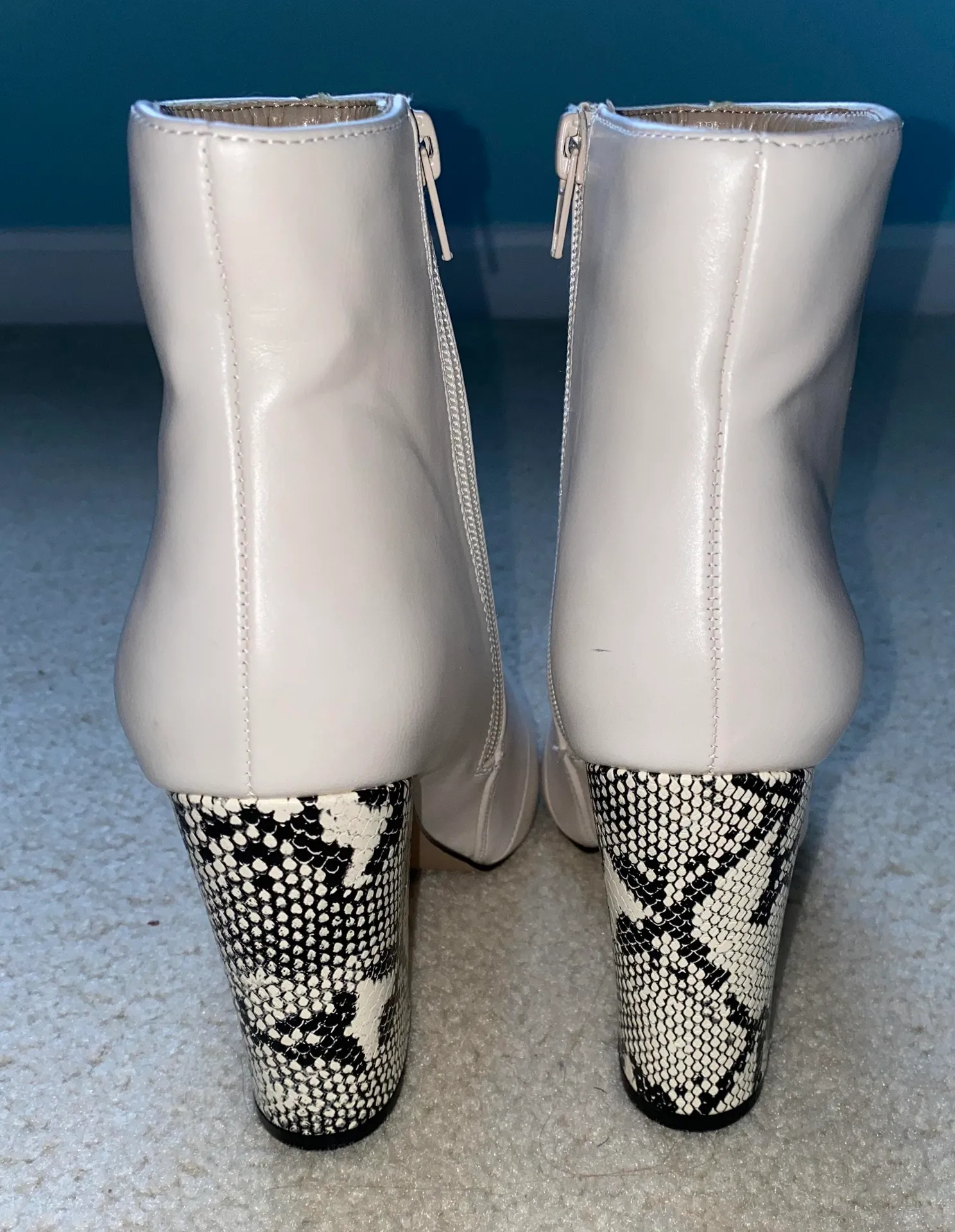 JustFab Snake Skin Booties - Image 5