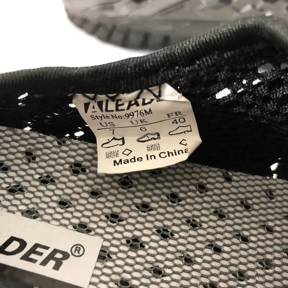 Aleader Womens Water Shoes Lightweight Mesh Fabric Black Size 7 - Image 5