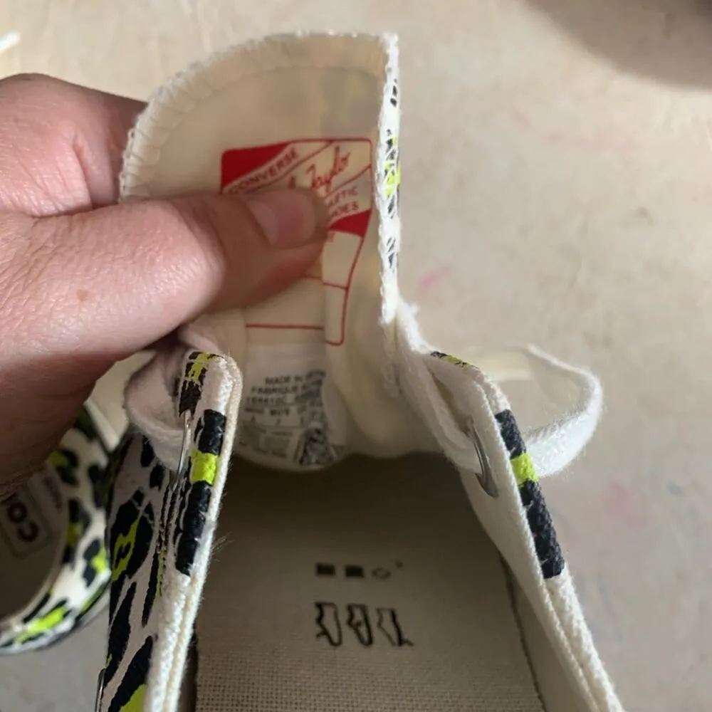 Chuck Taylor converse new electric leopard print womens size 7 men’s size 5 - Image 9