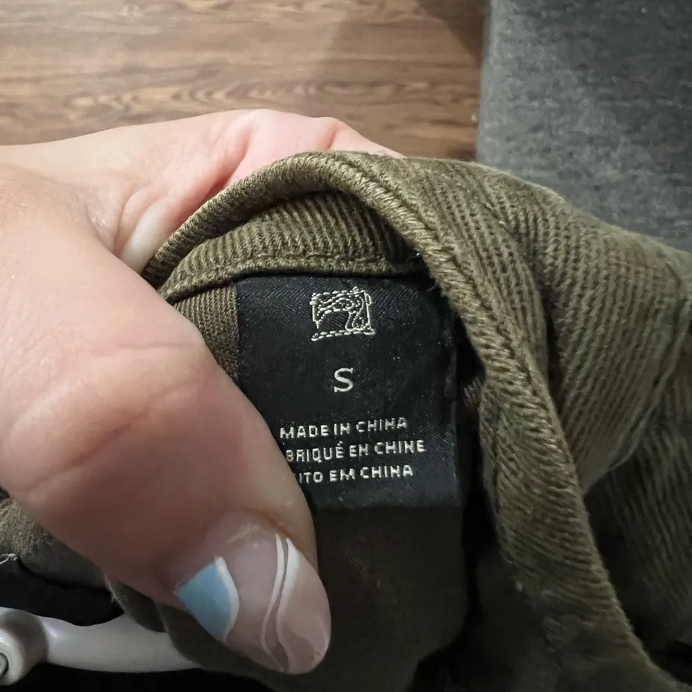 Scotch & Soda Maison Scotch Khaki Green Military Jacket Size Small - Image 6