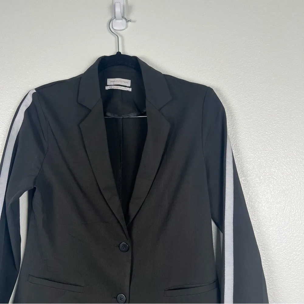 Urban Outfitters‎ Sports Stripe Blazer Black Sz XS - Image 4