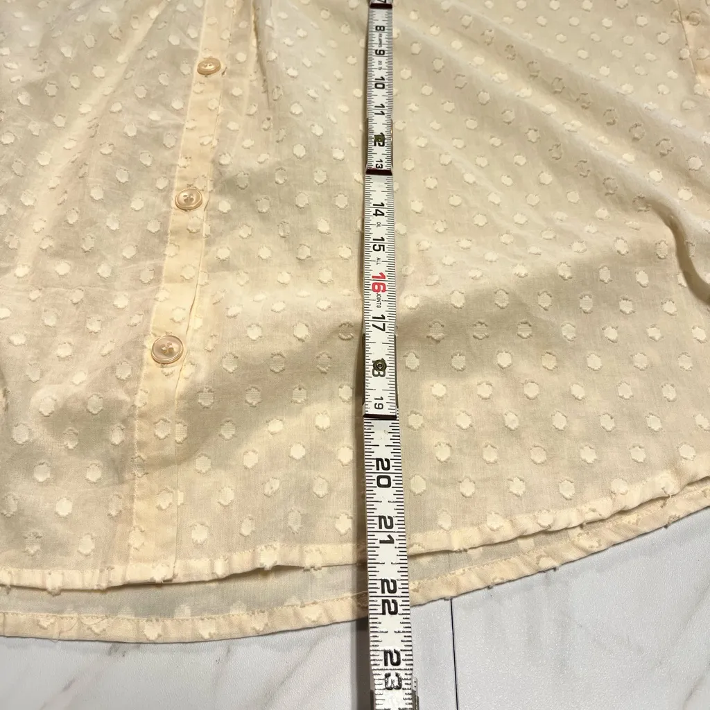 Emerson Fry India Collection Mandarin Collar Top light Peach Swiss Dot One Size Pink Size undefined - Image 7