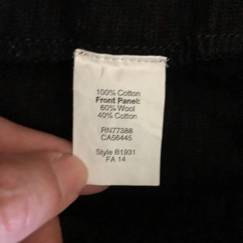 C Madewell Black & White Raglán Wool Tweed Woman Shirt Blouse Size Small - Image 12