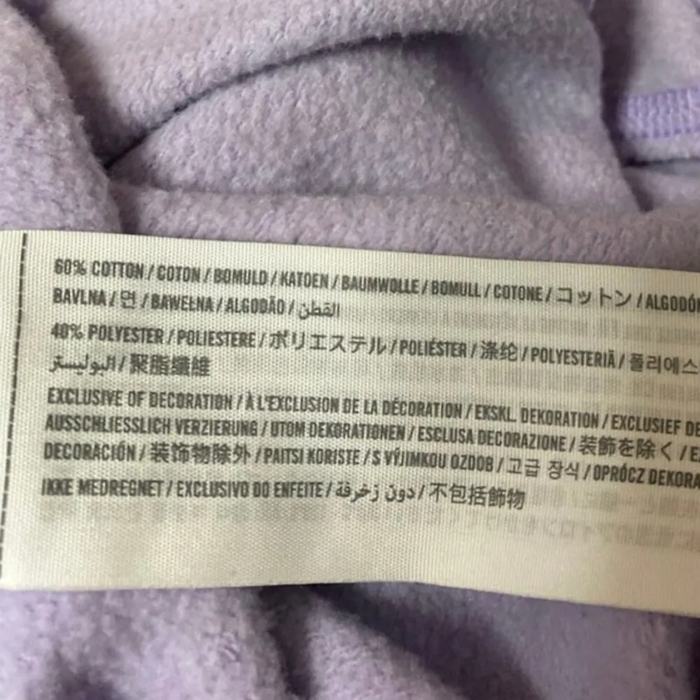 Abercrombie & Fitch Purple Lilac Spell Out Logo Tapered Jogger Sweat Pants Sz S - Image 5