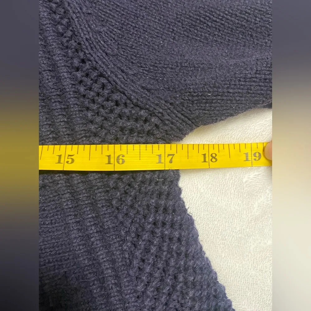 Anthropologie  Rosie Neira NavNeira Navy Nansen Pointelle Cardigan - Image 7