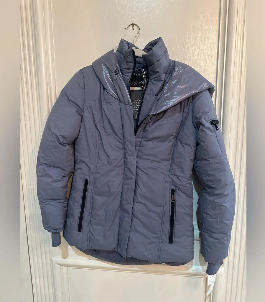 Bernardó Midtown Winter Puffer Jacket NWT Size S | Light Blue Water‑Resistant - Image 2