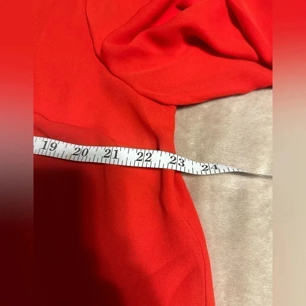 Plus Size 2XL Necktie Blouse NWT Red - Image 7