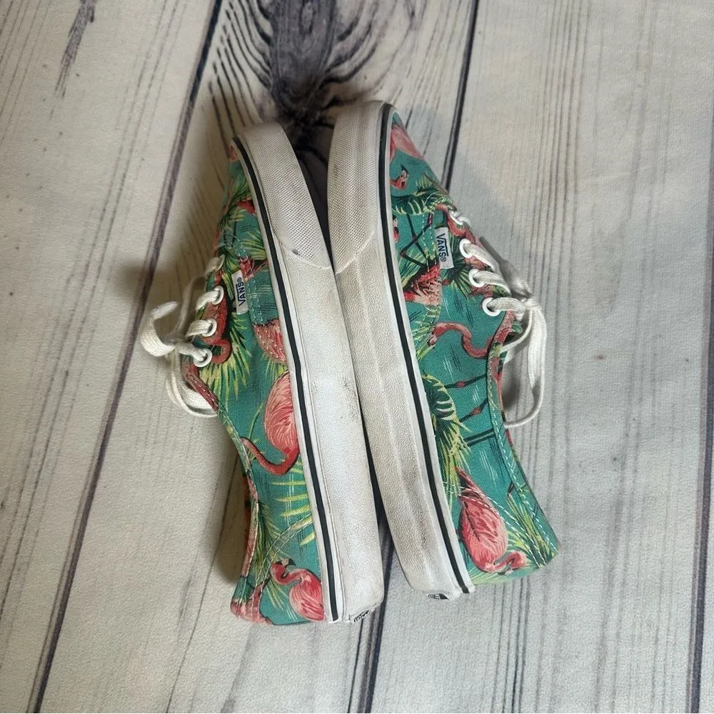 Vans Dorian Flamingo Off The Wall Tropical Floral Lace Up Sneakers Women Sz 7.5 - Image 6