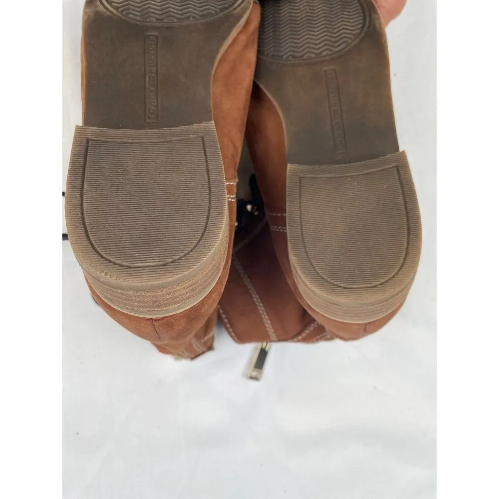 Tommy Hilfiger Women's Brown Suede Ankle Boots Shoes Size 7.5 SKU 4043 - Image 9