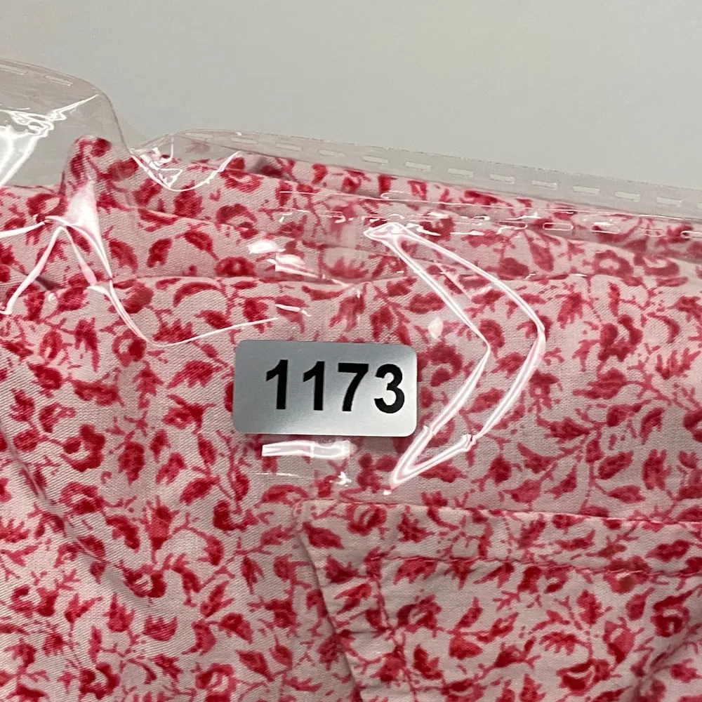 Lands' End Floral Print Button Down Long Sleeve Blouse Top Red 2X Pin Up Casual - Image 10