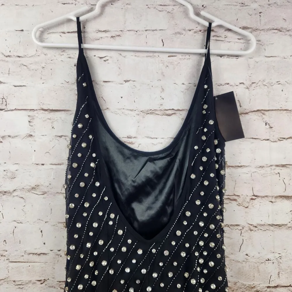 Retrofete Cosmos Black Dress Embellished Crystals Sleeveless Size XXS NWT - Image 9