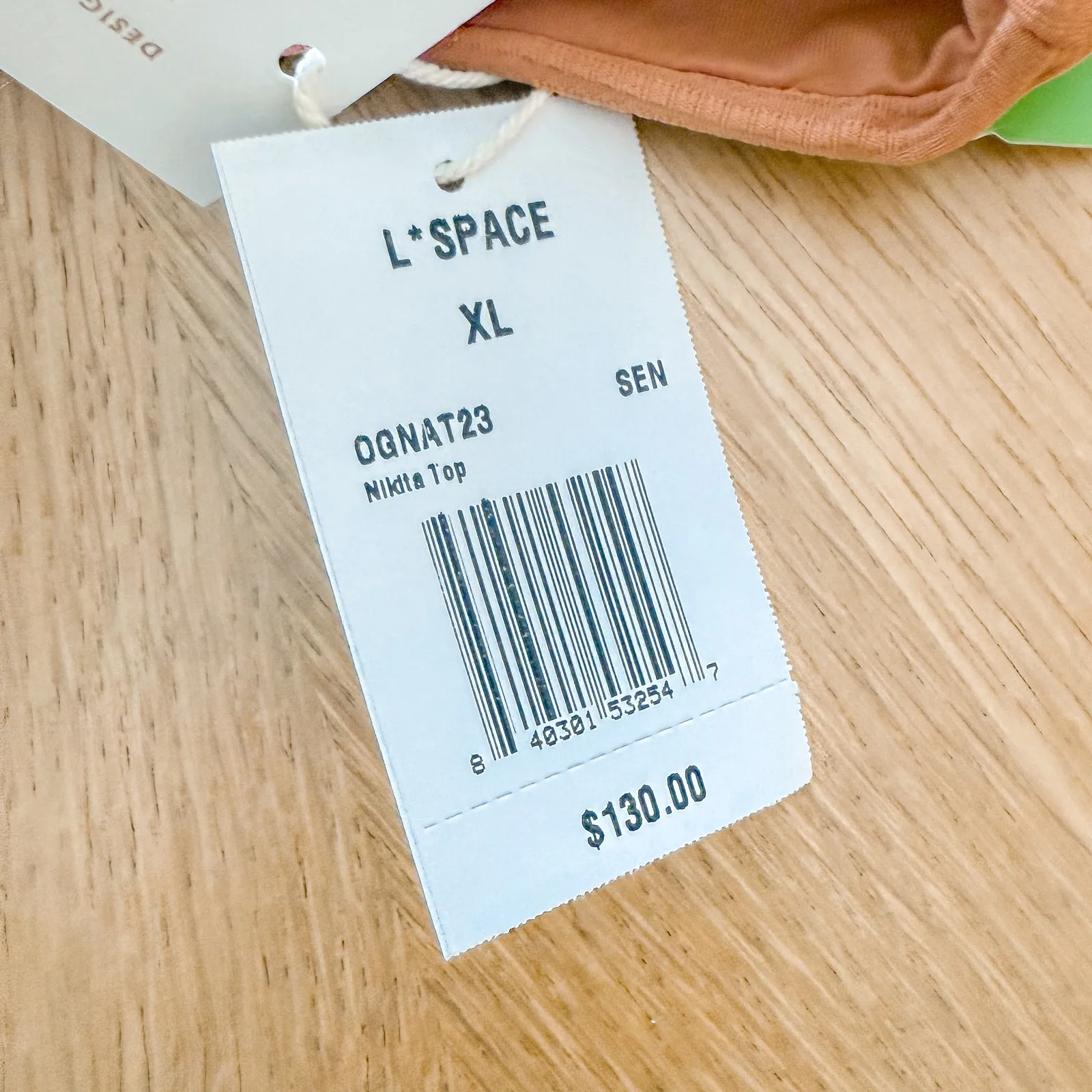 L Space Bikini Top Womens XL Nikita Sienna Ribbed Eco Chic Repreve Boho Summer Brown - Image 4