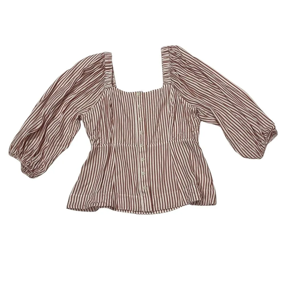 CAbi Carnival Top (Style 5890) - Red Stripe - Medium - Image 7