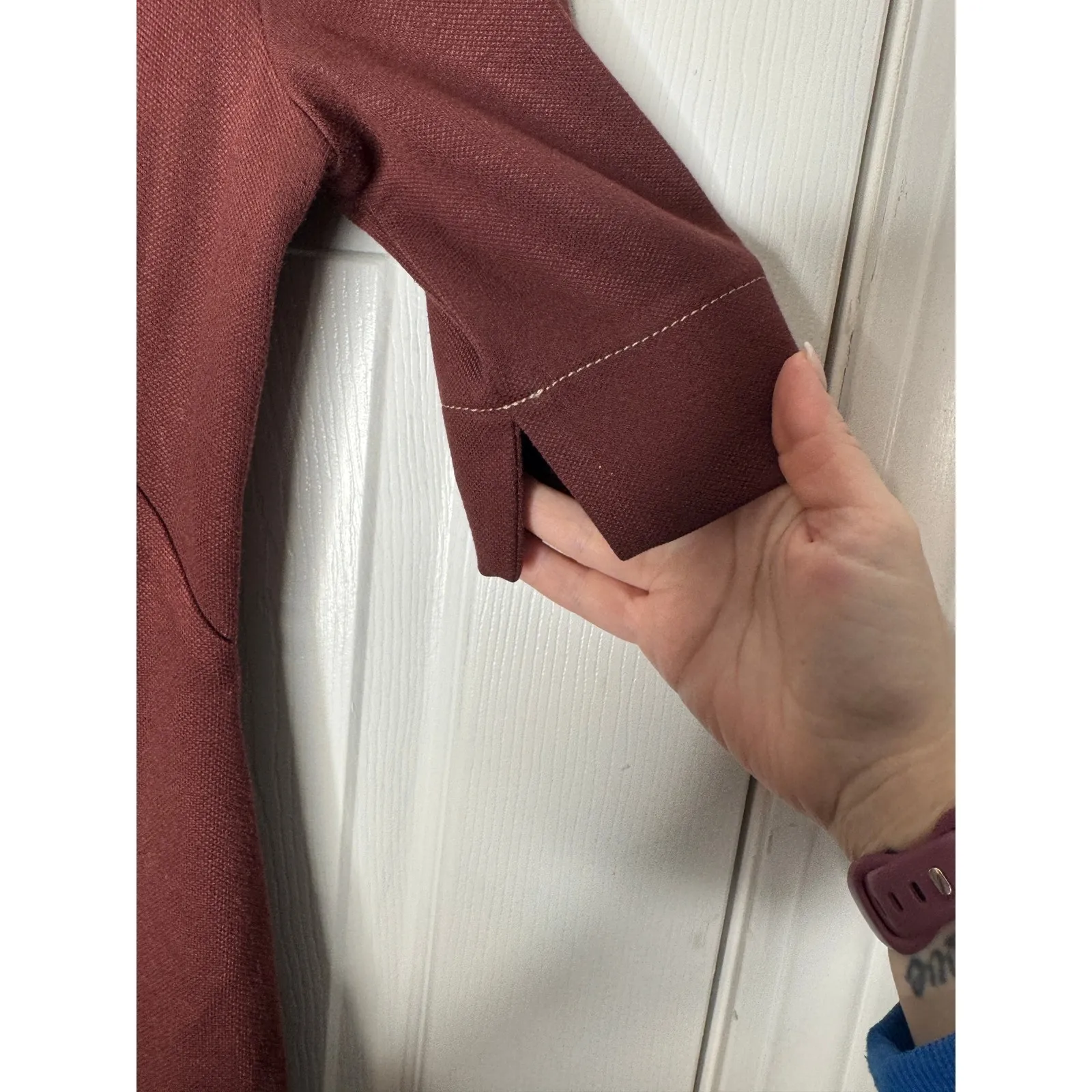 M.M. LAFLEUR The Narie Textured Ponte Dress Chocolate Brown Size 0 - Image 7