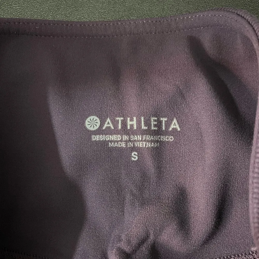 ATHLETA Purple Barre Rib Tight Powervita Leggings - Image 5