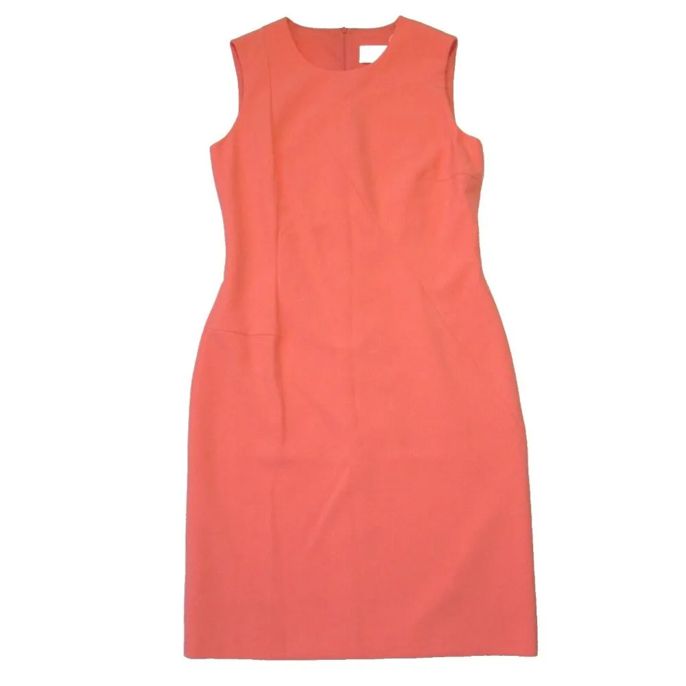 NWT BOSS Hugo Boss Demisana Sheath in Coral Sleeveless Stretch Dress 6 - Image 2