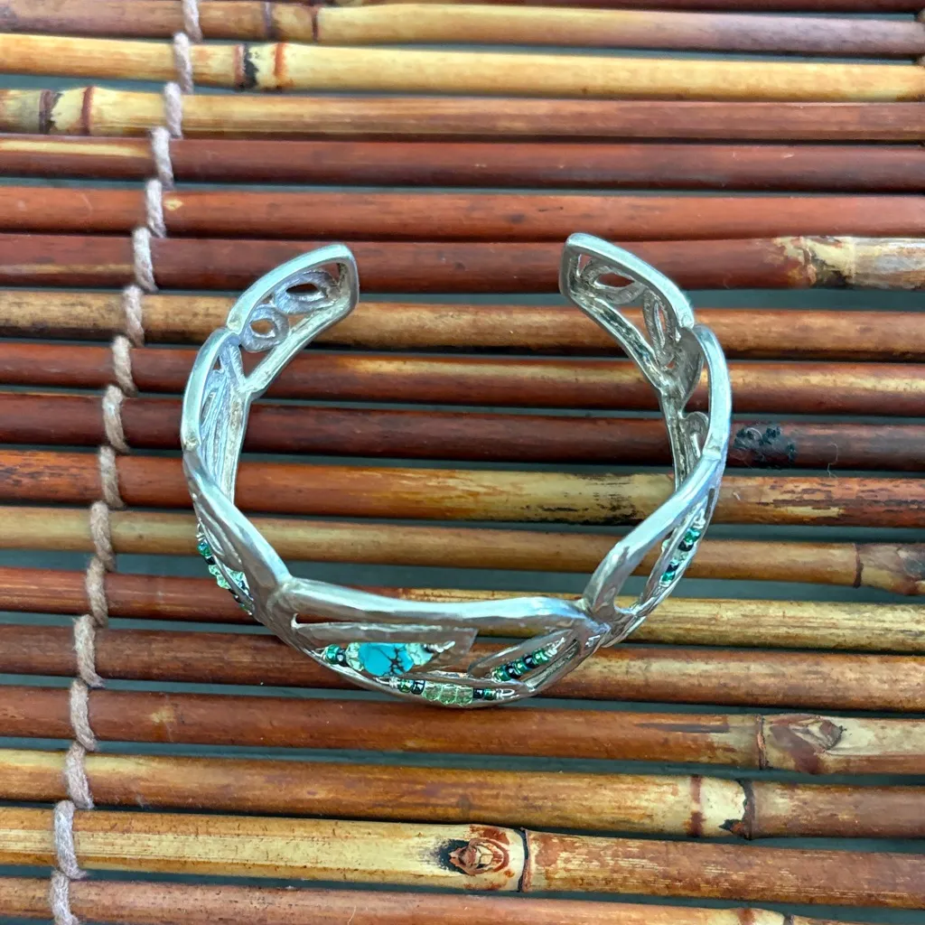 Silpada Silver Bracelet with Turquoise Highlights - Image 3