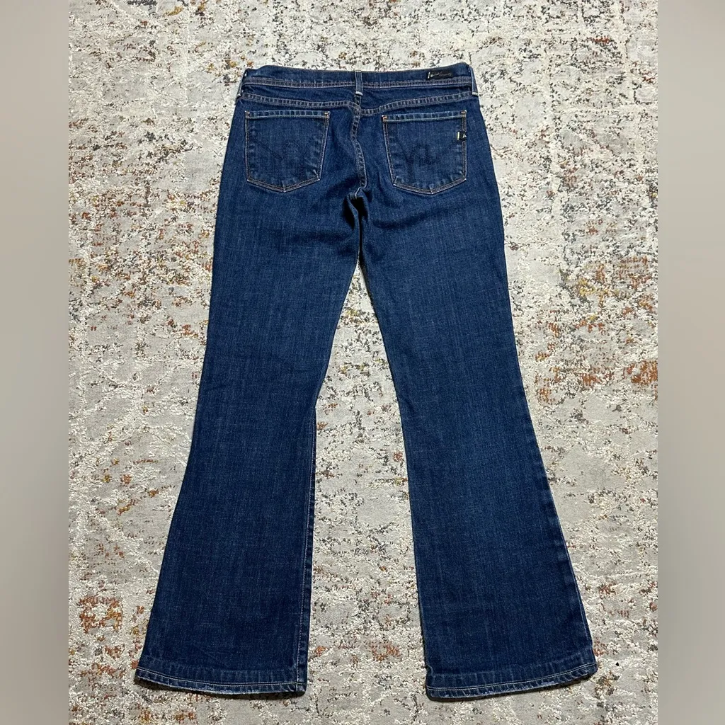 CITIZENS OF HUMANITY flare stretch jeans size 29 dark wash low rise Y2K - Image 14
