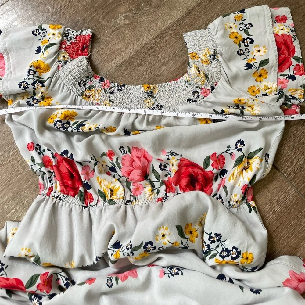 Old Navy Floral Off Shoulder Maxi Dress Sundress Romantic ~ Women’s Size M - Image 13