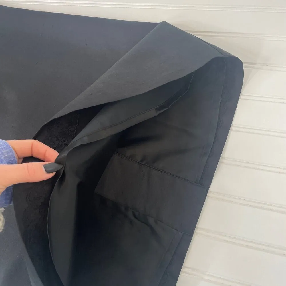 NWT Kate Spade Silk & Cotton Black Vicki Fringe Mini Swing Dress Size S - Image 7