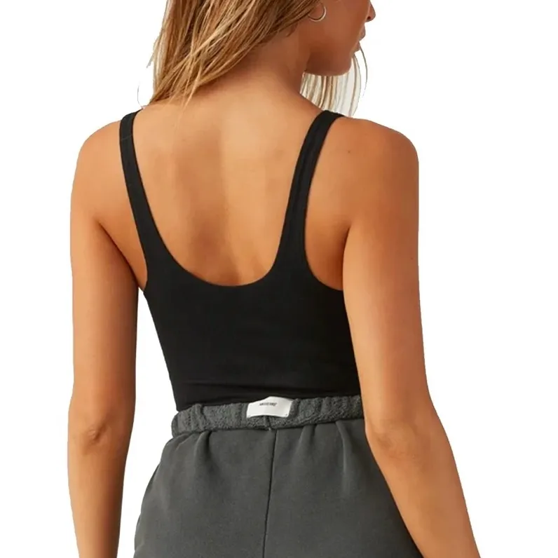 JOAH BROWN SNAP CROP TANK BLACK! - Image 2