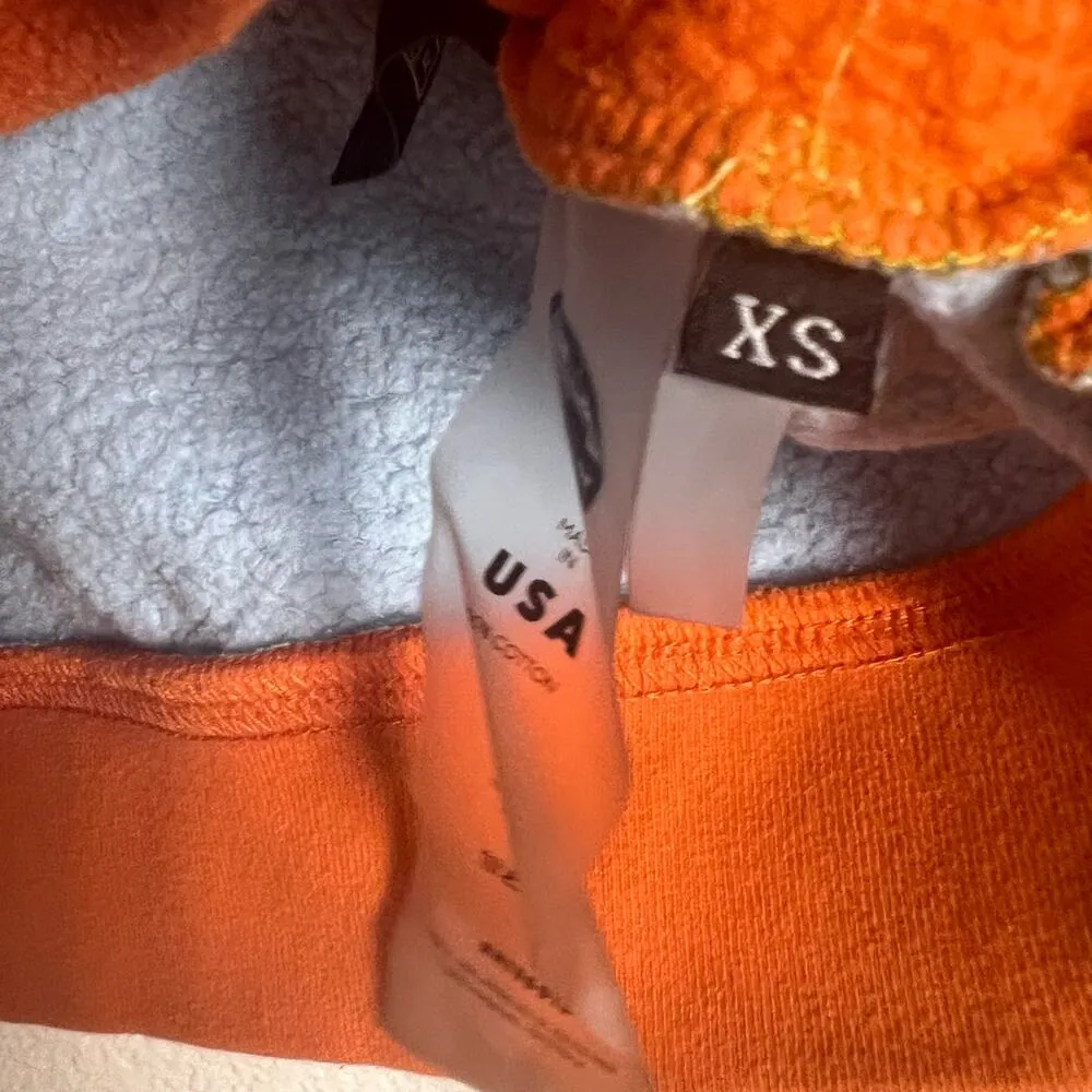 Simon Miller Blue Orange Cropped Colorblock Pullover Sweatshirt Size XS - Image 16