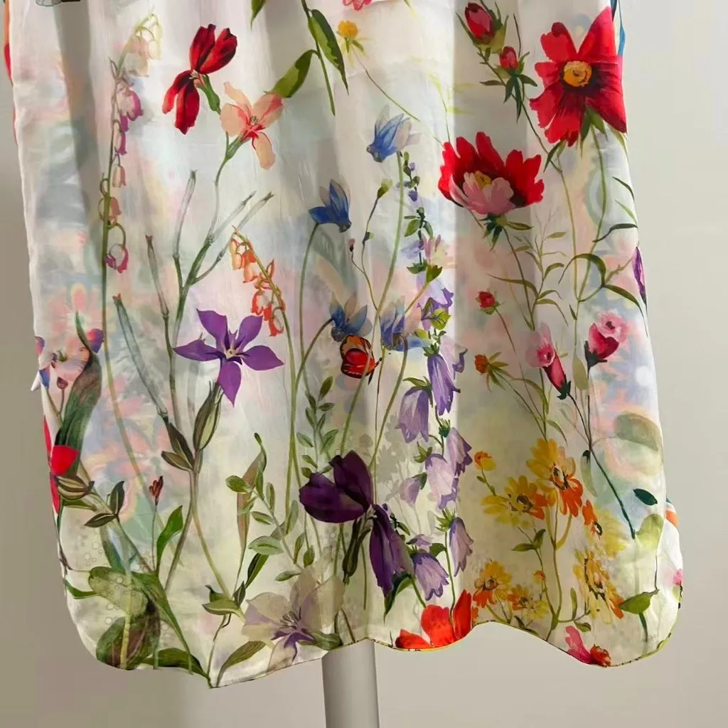 NWOT Johnny Was Tabitha Top Tank Reversible Butterflies Flowers Botanical Sz S - Image 13
