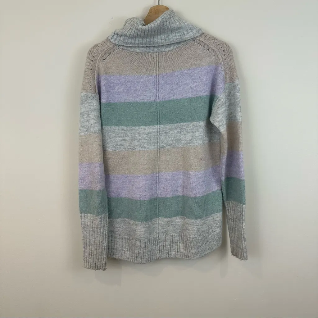 Gap | Pastel Colorblock Turtleneck Pullover Sweater Size Small - Image 7