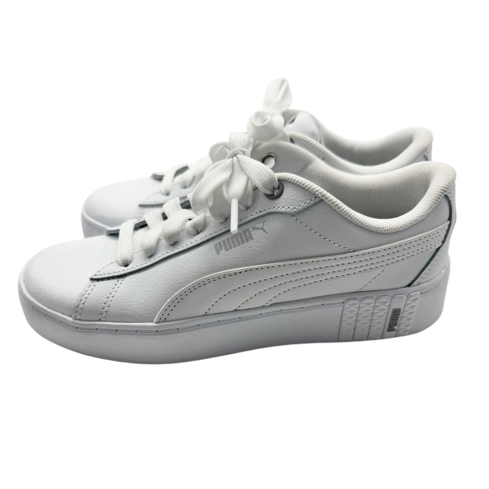 PUMA Womens Smash Platform V3 White Sneakers Womens Size 7 - Image 2