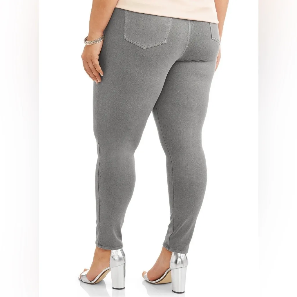 Terra & Sky Women's Plus Size Full Length Super Soft Jegging - Image 2