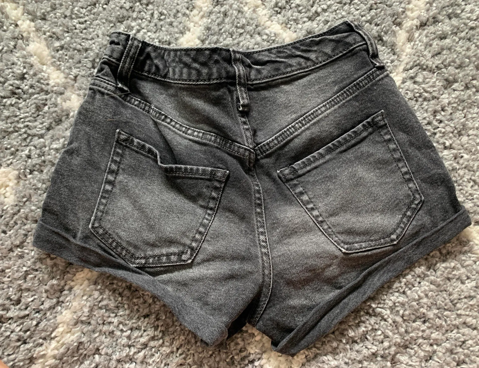 Black Jean Shorts - Image 2