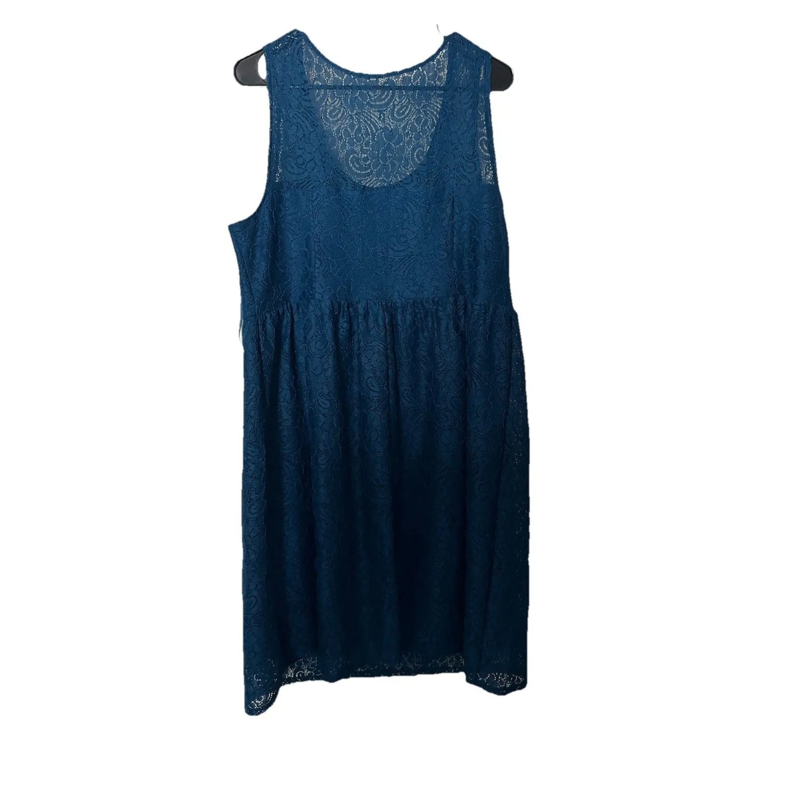 Lane Bryant Lace Dress Size 16 Turquoise Twee Day Dress - Image 7