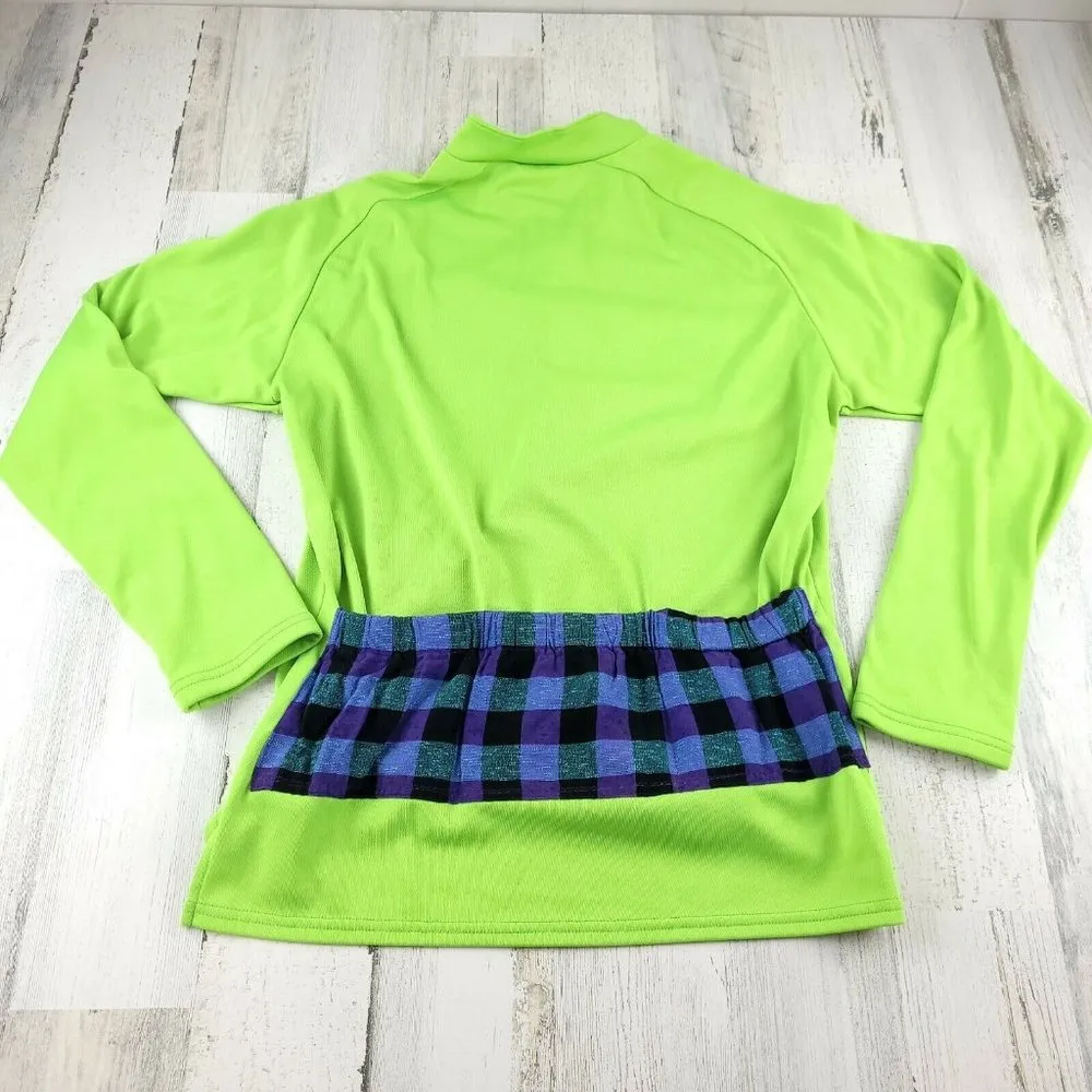 PEARL IZUMI Green 1/4 zip cycling Shirt Size Medium EUC - Image 2