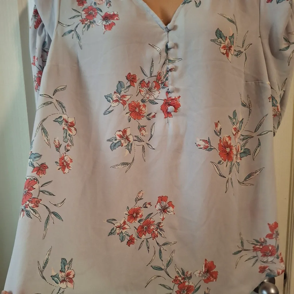 Torrid Sz 3 Floral Button-Down Blouse - Image 6