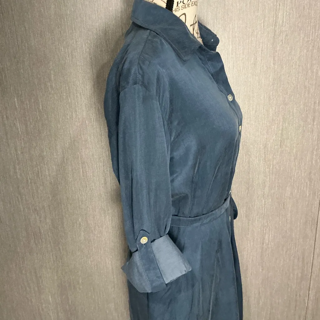 Finley Teal Long Sleeve Button - Image 5