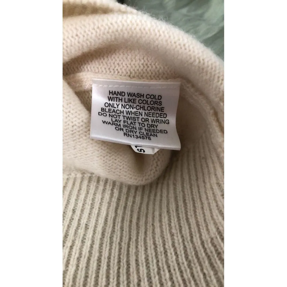 Vineyard Vines Cream Pink Whale Crewneck Sweater Fair Isle‎ Women's Small Rare - Image 12