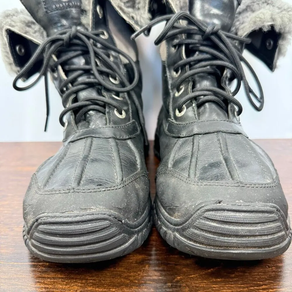 UGG Women’s F8012G leather sheepskin weatherproof boot size 8 - Image 2