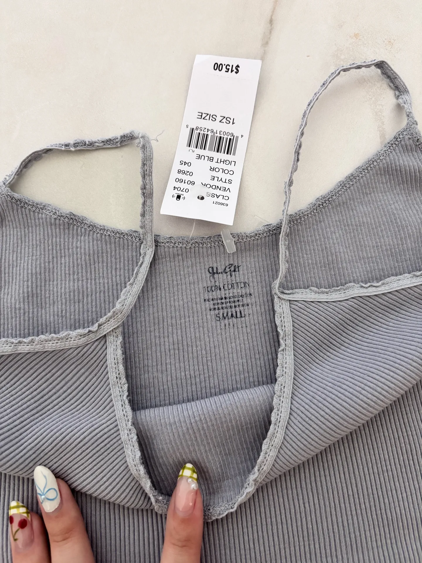 John Galt Periwinkle Tank Top - Image 3