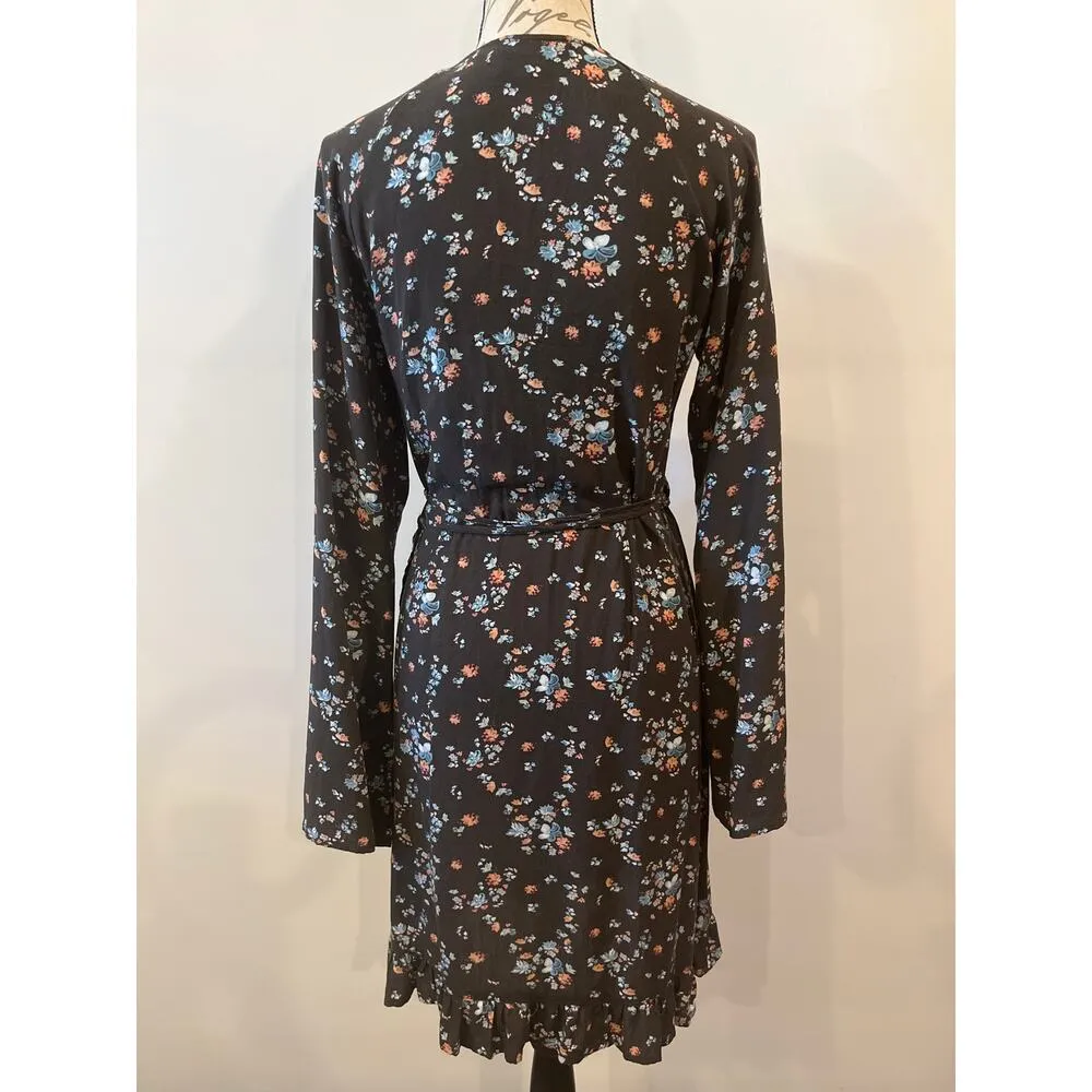 Hurley floral wrap rayon poplin dress - Image 2