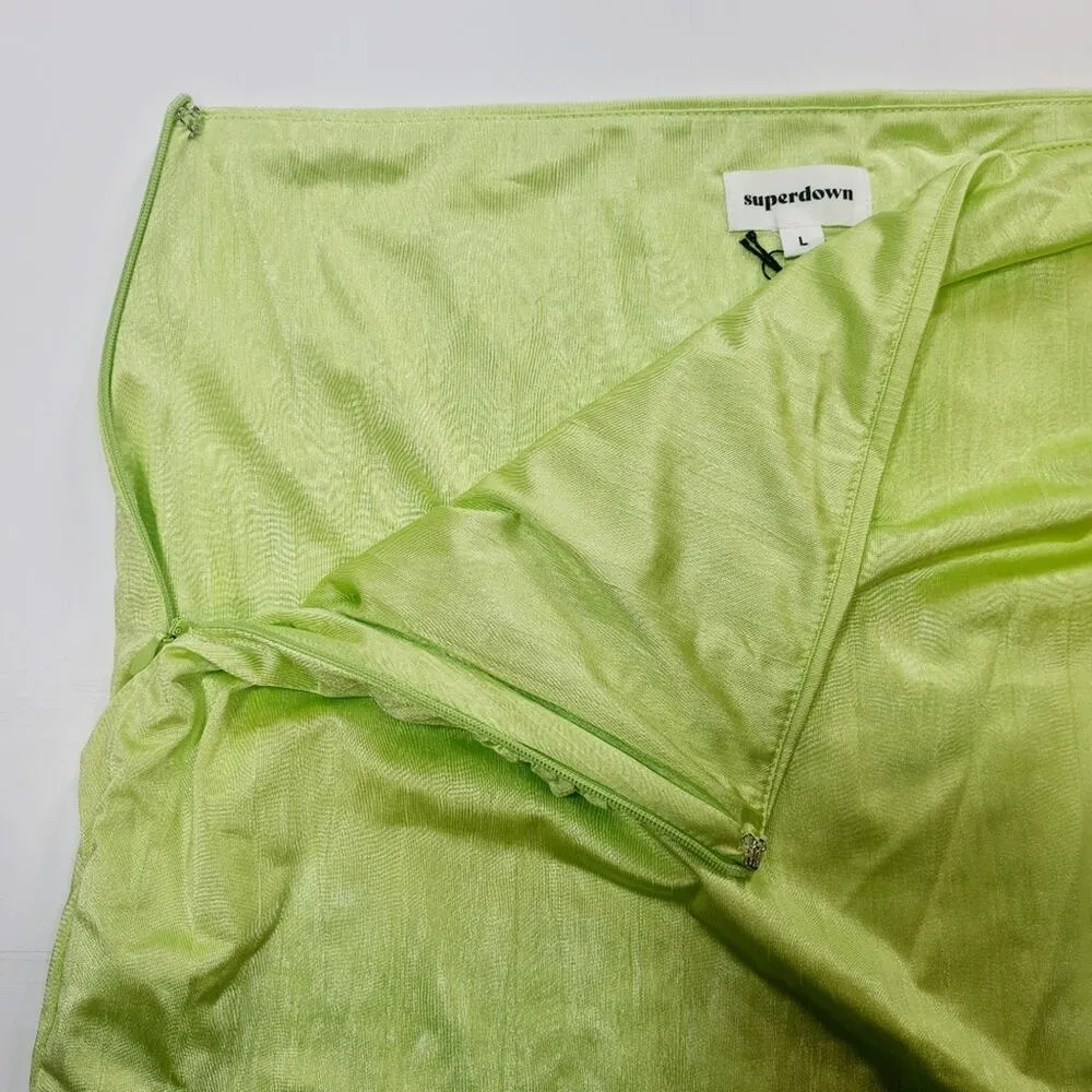 Superdown Karolyna Maxi Skirt in Citron Large - Image 7