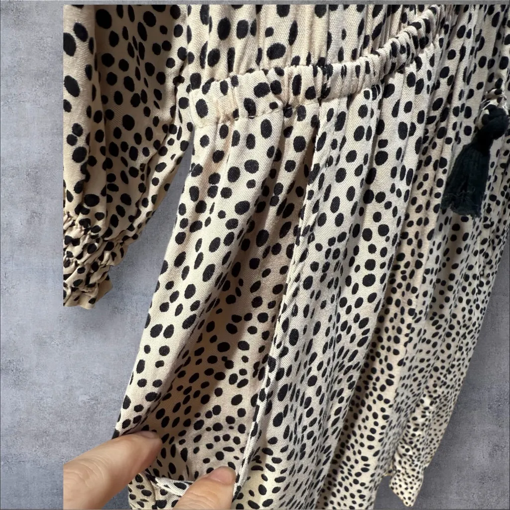 BEACHGOLD by ANTHROPOLOGIE Chelsea Romper • XS/S • Tan/Black Leopard - Image 6