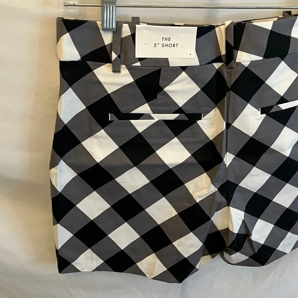 Ann Taylor Factory: NWT Black & White Checkered Shorts- 5”- 8 - Image 5