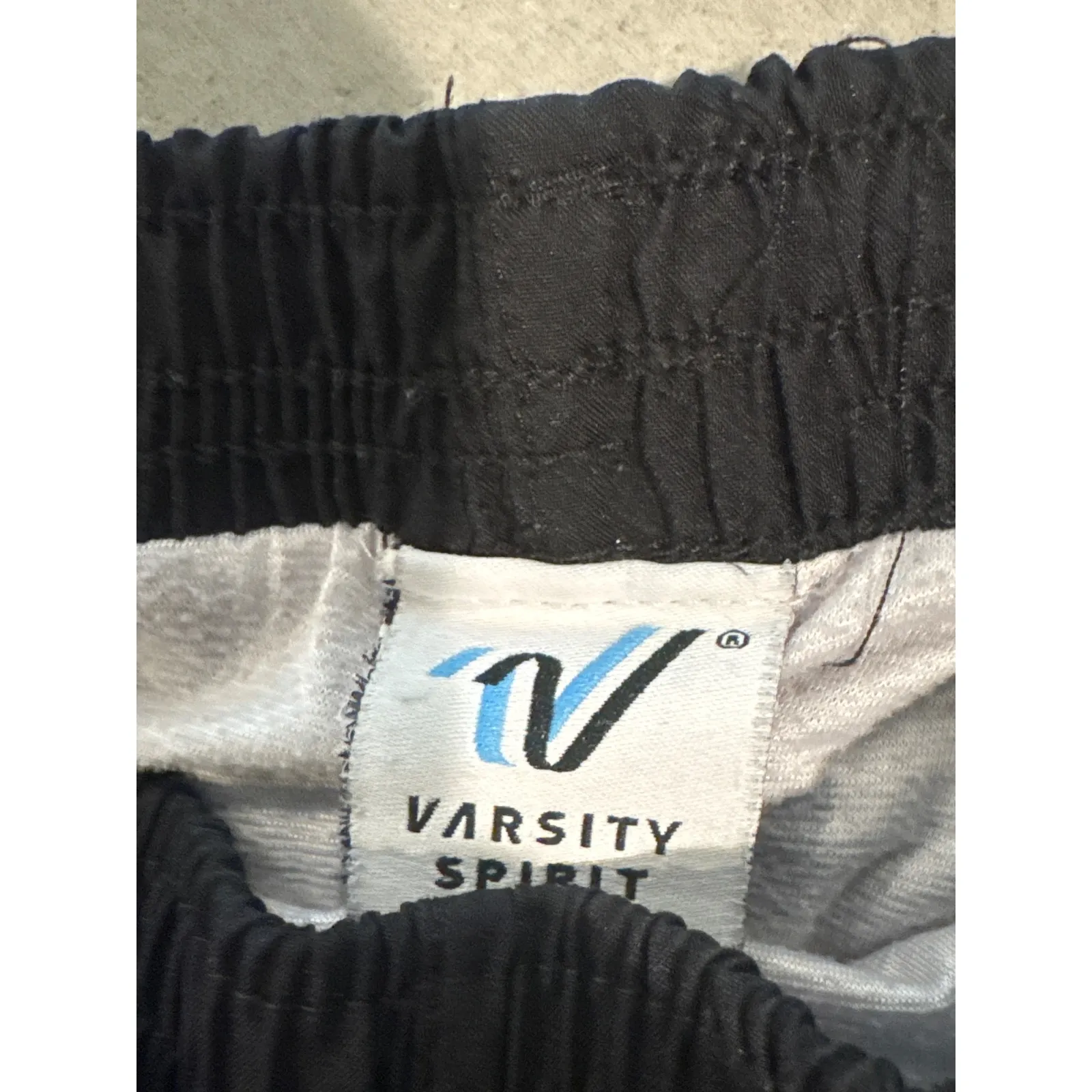 Varsity Spirit Black Athletic Running Shorts White Trim women's medium - Image 5