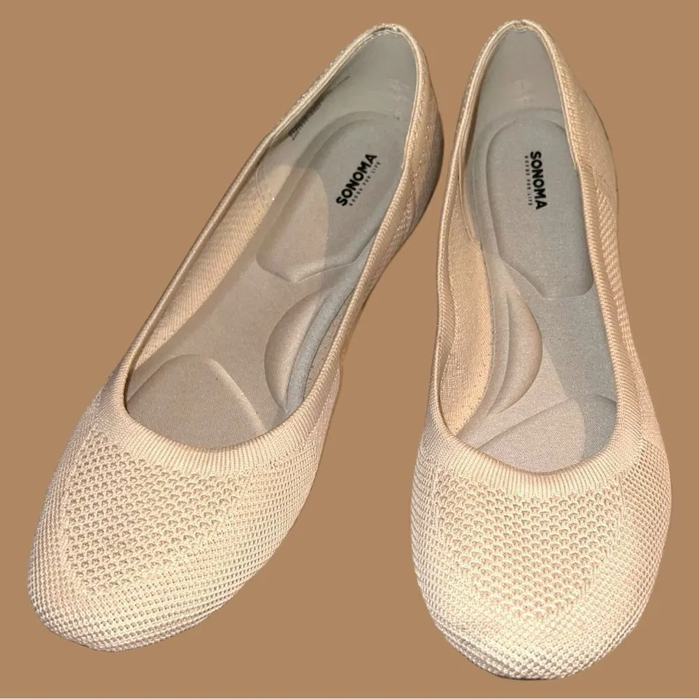 Sonoma cute beige slip  on ballet flats! New - Image 2