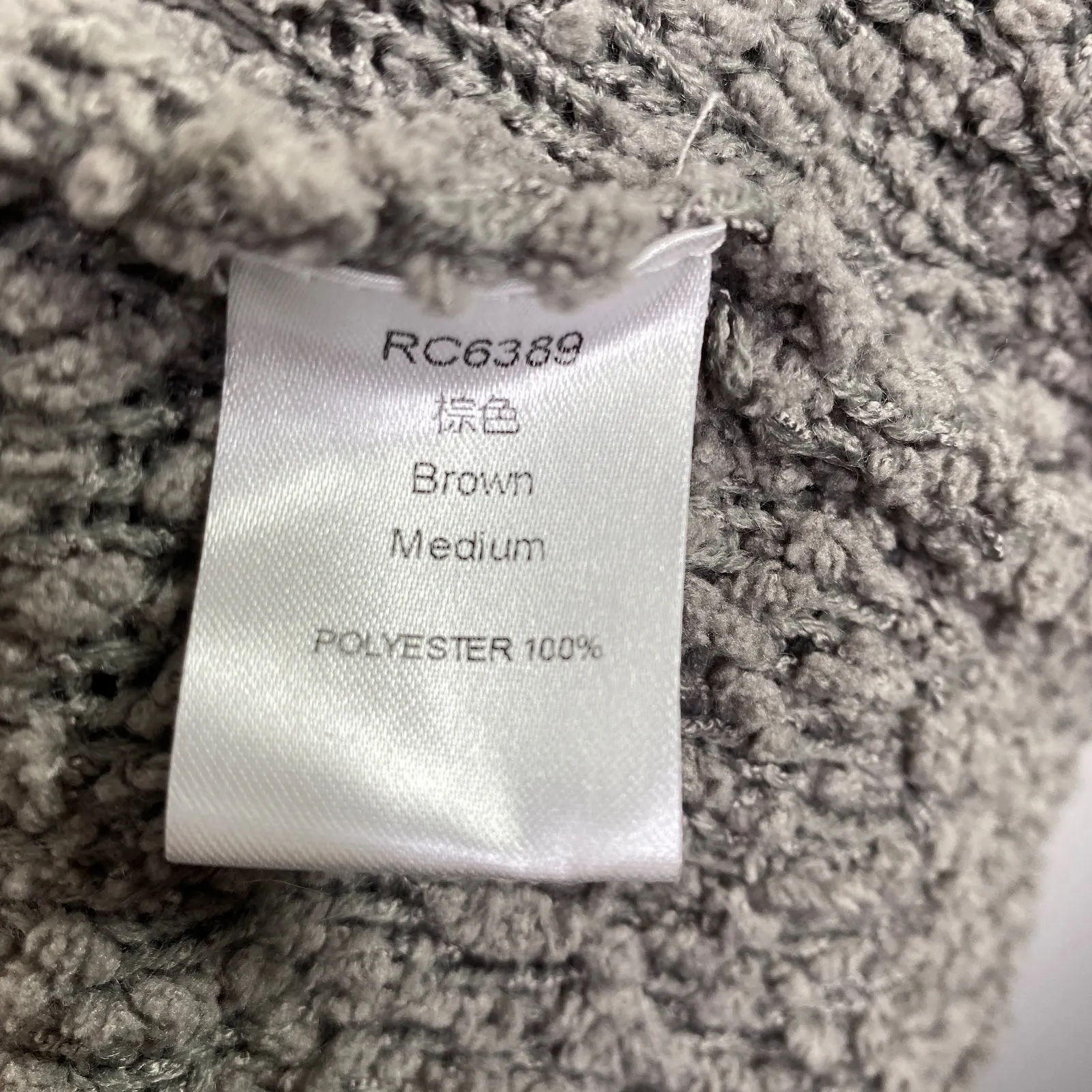 Grey Orange Long Sleeve Open Front Cardigan Sweater Women's Size Medium M Gray - Image 5