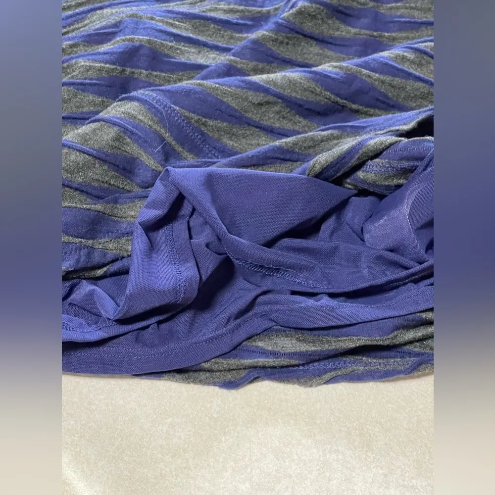 Anthropologie Tracy Reese Plenty Directional Dress Midi Bodycon Blue-Charcoal M - Image 14