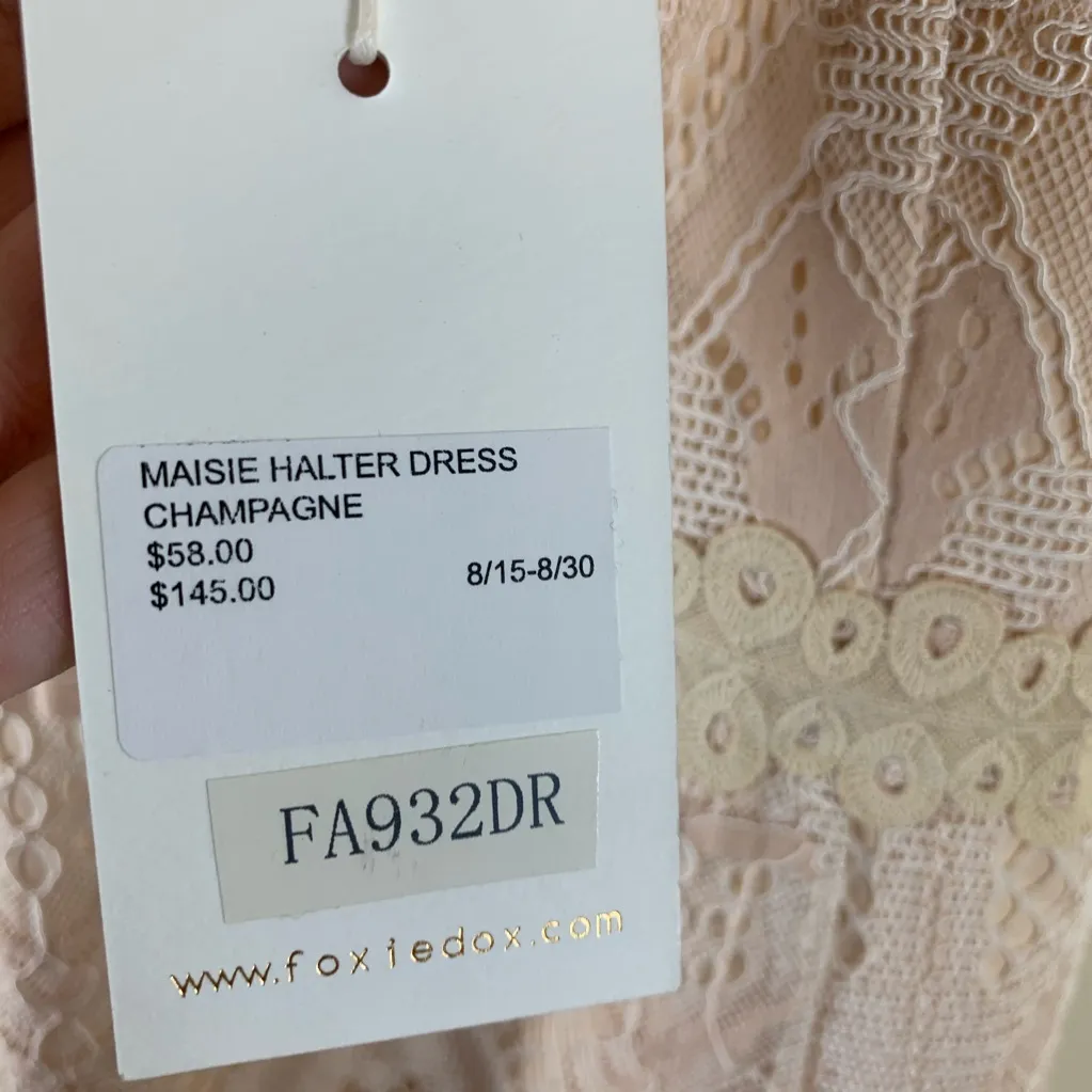 Foxiedox Lace Maisie Halter Dress - Image 4