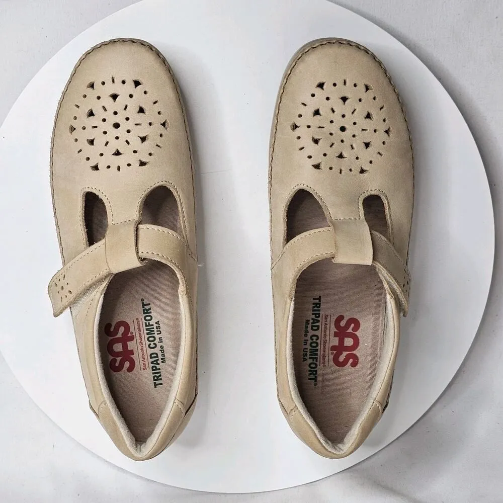 SAS Willow Linen Leather Mary Jane Comfort Shoes Loafer Slip - Image 5