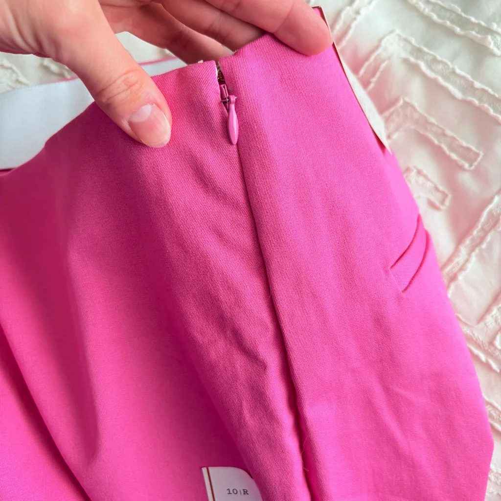 a new day High Rise Fitted Hip & Thigh Skinny Ankle Pink Sz 10 - Image 9